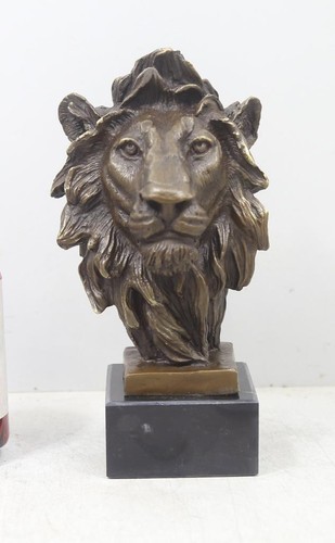 Scultura bronzo testa - in,