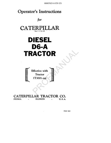 Caterpillar tractor - d6, a