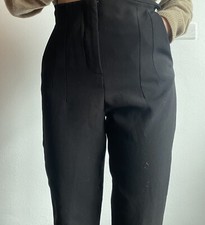 Pantaloni Vintage Donna a Vita Alta Eleganti Sandro Ferrone Roma IT 42