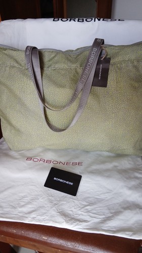 Borbonese shopper giallo - borbonese,