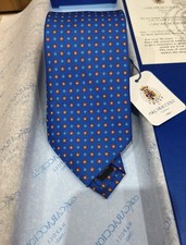 Handmade Italian Silk Tie 8.5cm – Luxury Men’s Neck Tie Cravatta Caracciolo