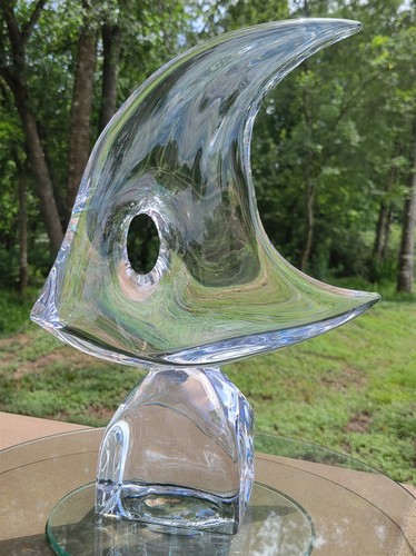 Scultura cristallo pesce - scultura,