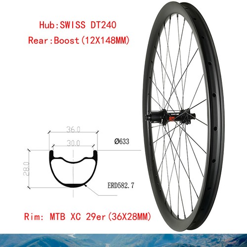 Ruota posteriore 29er 36x28mm - ruota,