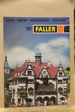 catalogo faller 1992 treno stazione ferrovia locomotiva vagone binario