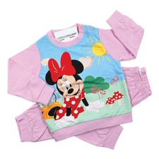 Pigiamino bimba in caldo cotone felpina - Minnie - Disney WD0055