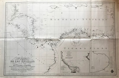 Carta nautica del mare - del,