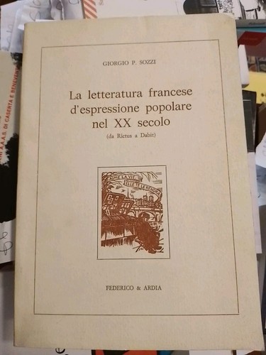 Sozzi letteratura francese - sozzi,