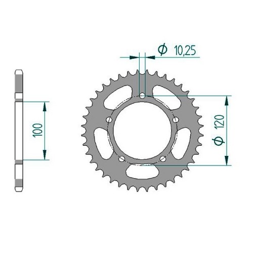 Pignone acciaio per aprilia - per,