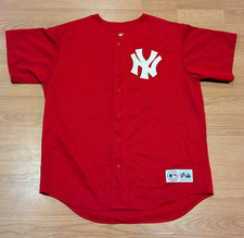 Maglia Vintage Majestic New York Yankees Rossa - XL