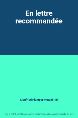 Lettre recommandée - lettre,