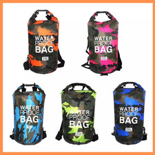 SACCA ZAINO BORSONE BORSA DA 20L IMPERMEABILE PVC STAGNA PER BARCA PISCINA MARE