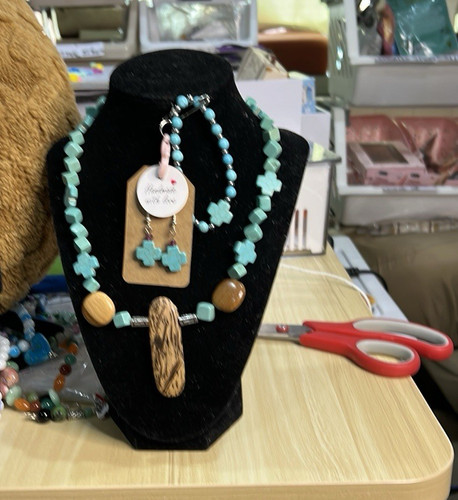 Set gioielli boemien croce