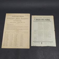 Lotto di due programmi di concorsi ippici anni 1939 a 1940