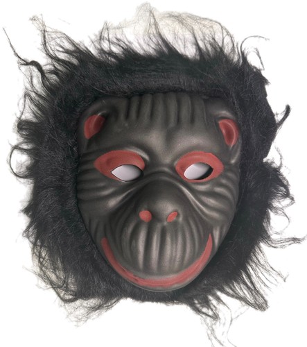 Maschera gorilla con capelli