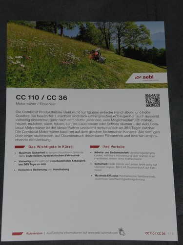 Motofalciatrice aebi 110 - motofalciatrice,