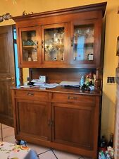 Credenza cristalliera 3 ante in ciliegio 