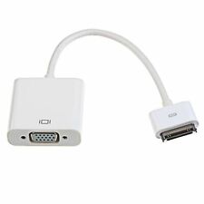Connettore dock 30 pin a cavo VGA adattatore per Apple iPad 2/3 iPhone 4S bianco