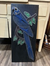 Handmade String Art Parrot