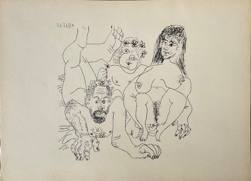 Pablo picasso 1968 - 1968, (tapies