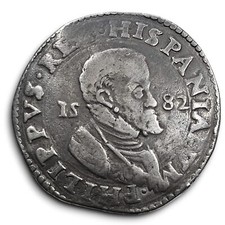Milano Filippo II di Spagna scudo 1582 buon BB gr.31,20