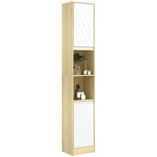 Homcom mobile bagno - mobile, colonna