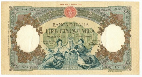 5000 lire capranesi - 5000,