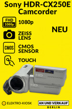 🎥 Videocamera Sony HDR-CX250E FHD 1080p Fotocamera Zeiss Obiettivo CMOS USB Touch ✅