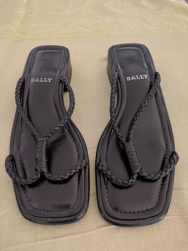 Bally sandalo piatto pelle - in,