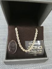 Collana In Oro 9 Kt (375/1000) fune corda torchon lunga 45 cm UNISEX grammi 4.66