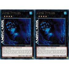 ABYSS DWELLER 2x • (Abitante Dell'abisso) • Rara • CRBR EN012 • 1Ed • Yugioh!