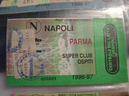 Biglietto ticket calcio napoli - biglietto,