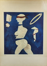 GIANNI DOVA (Roma, 1925 – Pisa, 1991) OPERA QUADRO ACQUAFORTE ACQUATINTA Cornice