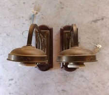 Applique da parete antiche in legno e metallo