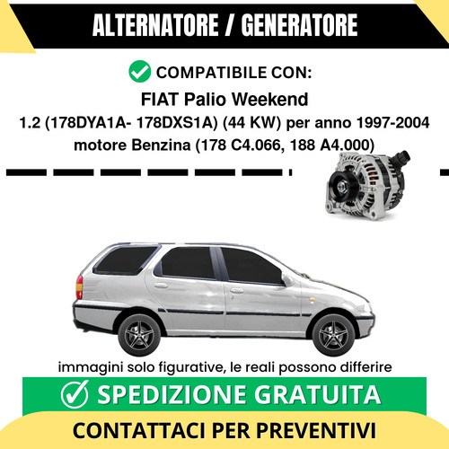 Alternatore fiat palio - alternatore,