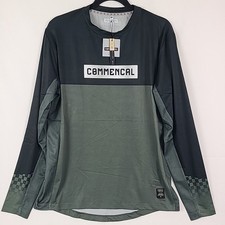 Maglia manica lunga uomo Commencal Lightech Race grigio scuro nuova con etichetta taglia M