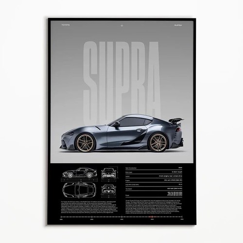 Poster toyota supra mk5 - poster,