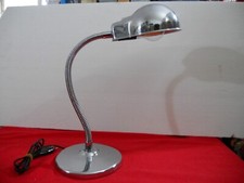 Lampada da tavolo design vintage flessibile regolabile cromata