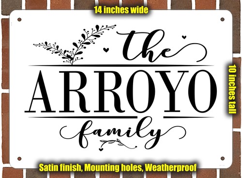 Arroyo family targa decorativa - arroyo,