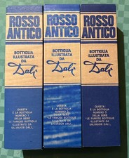 Salvador Dalì per Rosso Antico set bottiglie completo di scatole ed etichette.
