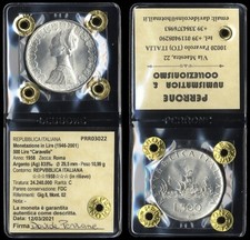 #03022] REPUBBLICA ITALIANA - 500 LIRE CARAVELLE 1958 - FDC - PERIZIATA