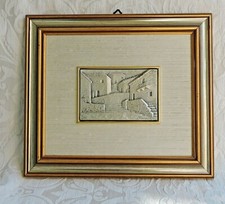 Ottaviani bassorilievo su argento 925 con cornice Antico borgo Opera depositata