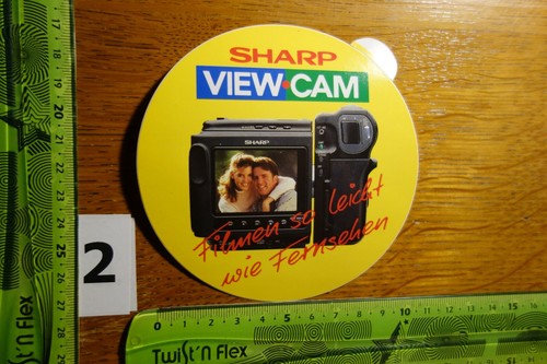 Vecchio adesivo videocamera