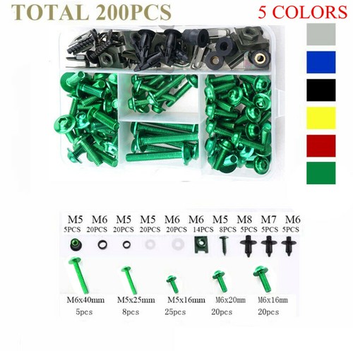 Kit 200pz bulloni carena - kit,