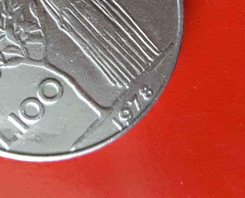 100 lire 1978 - 100, errore