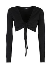 Solada Coprispalle scaldacuore donna in maglia - nero