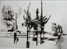 Gravure abstraction lyrique 