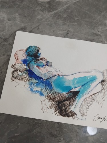 Disegno originale nudo - nudo, di
