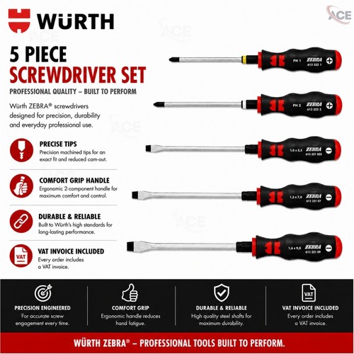 Würth zebra set - zebra, pz
