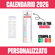 100 CALENDARI PERSONALIZZATI Silhouette MULTICOLOR 14x47