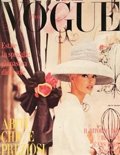 LINDA EVANGELISTA Stephanie Seymour YASMEEN GHAURI Vogue Magazine Italia 1991